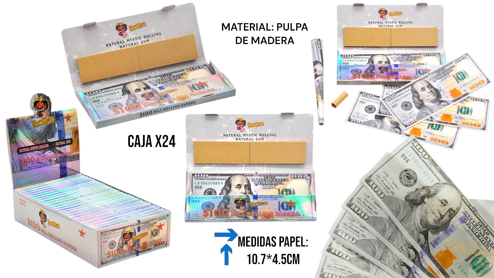 PAPEL ORGANICO DISEÑO DOLAR