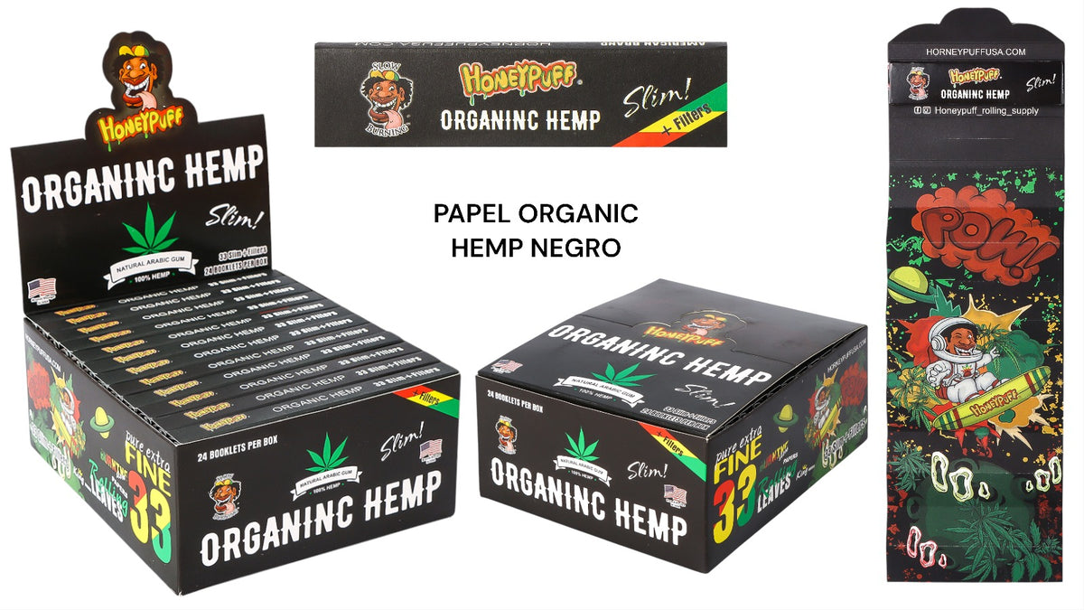 PAPEL ORGANIC HEMP NEGRO (24L*33H)