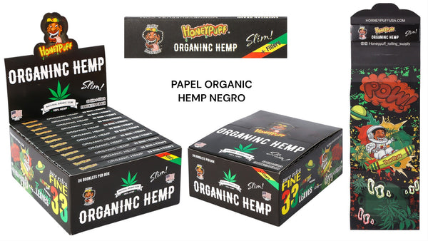 PAPEL ORGANIC HEMP NEGRO (24L*33H)