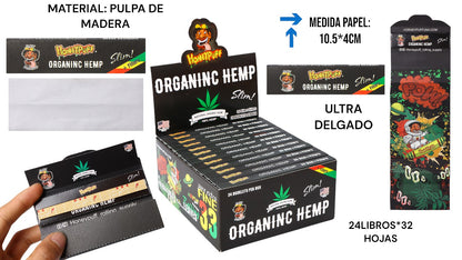 PAPEL ORGANICO HEMP NEGRO (24L*32H)