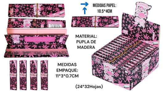 PAPEL ORGANICO KING (Green/Pink)(24*32)