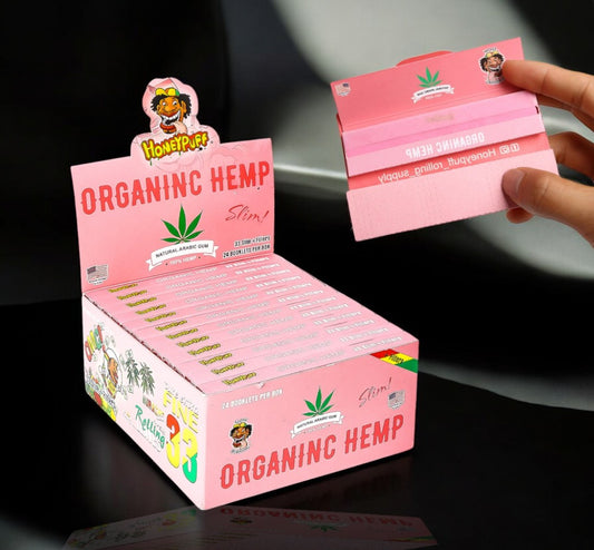 PAPEL ORGANINC HEMP ROSADO (24L*32H)