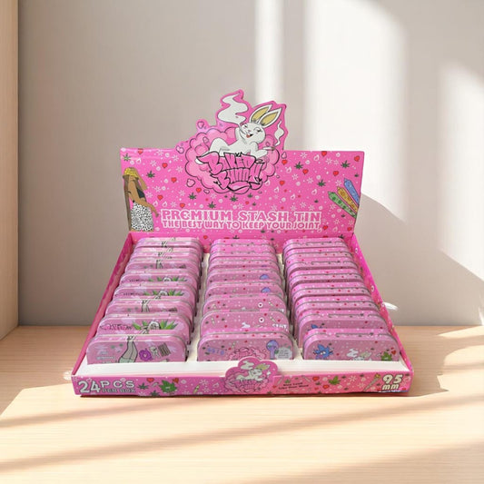 CAJA METALICA ROSA BUNNY