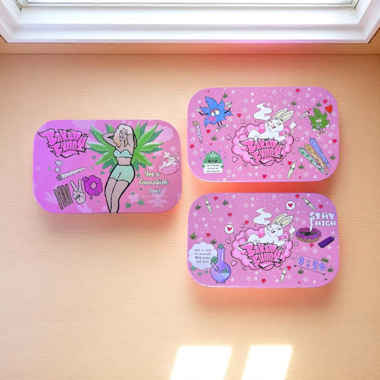 CAJA METALICA ROSA BUNNY