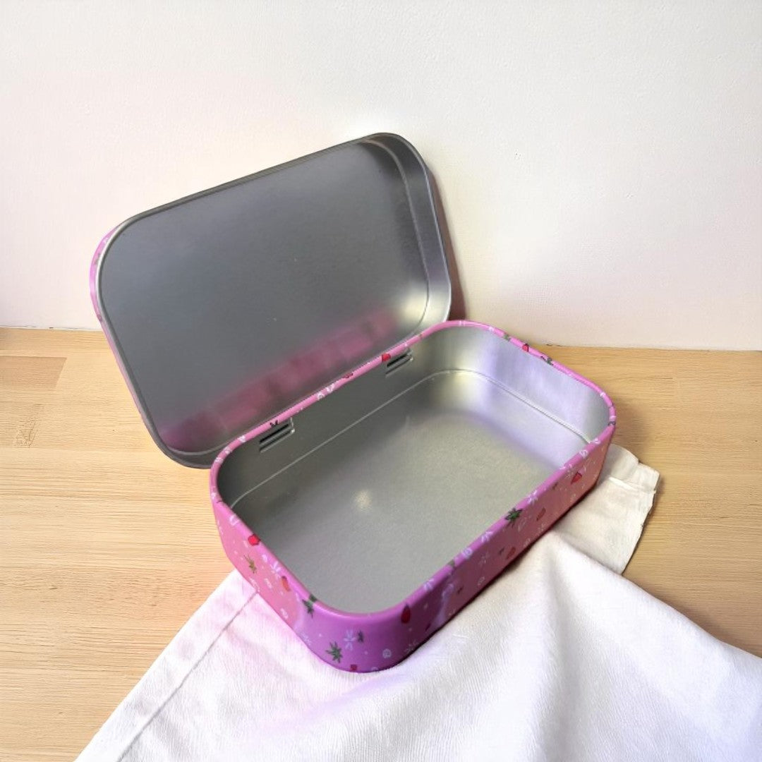 CAJA METALICA ROSA BUNNY