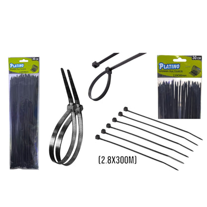 AMARRAS PLASTI NEGRA (2.8X300)