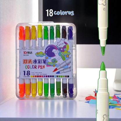 PAPELERIA MARCADOR DOBLE PUNTA