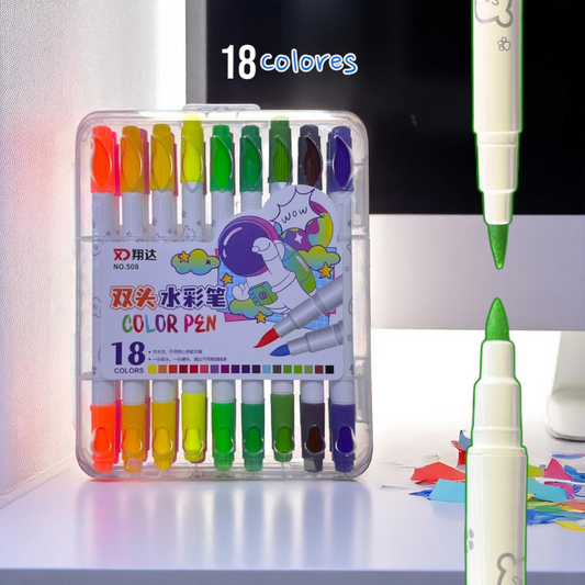 PAPELERIA MARCADOR DOBLE PUNTA