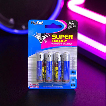 PILAS FLYCAT (AA) CARTÓN X 4 PCS