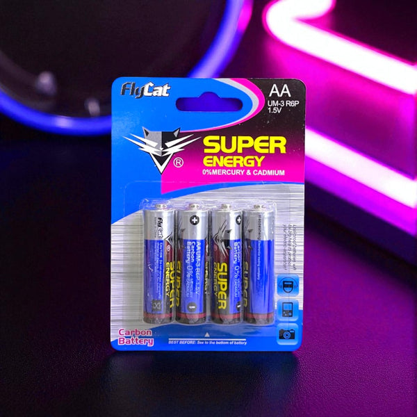 PILAS FLYCAT (AA) CARTÓN X 4 PCS