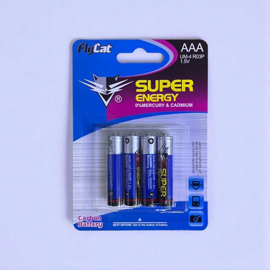 PILAS FLYCAT (AAA) CARTON X 4 PCS