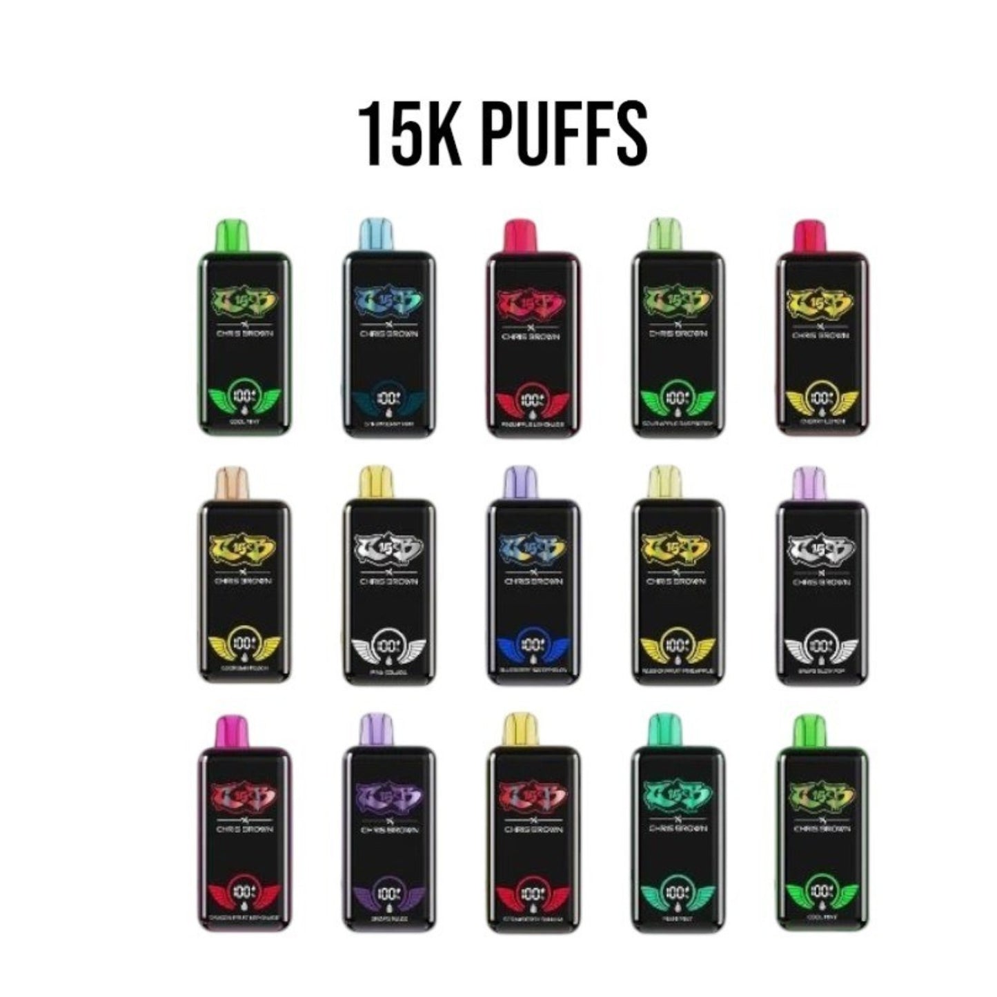 VAPORIZADOR CHRIS BROWN 15000 PUFF