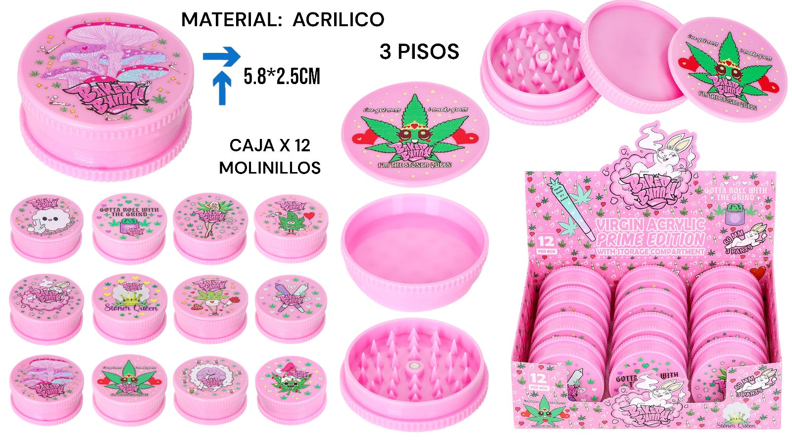 RASCADOR ROSADO 60MM