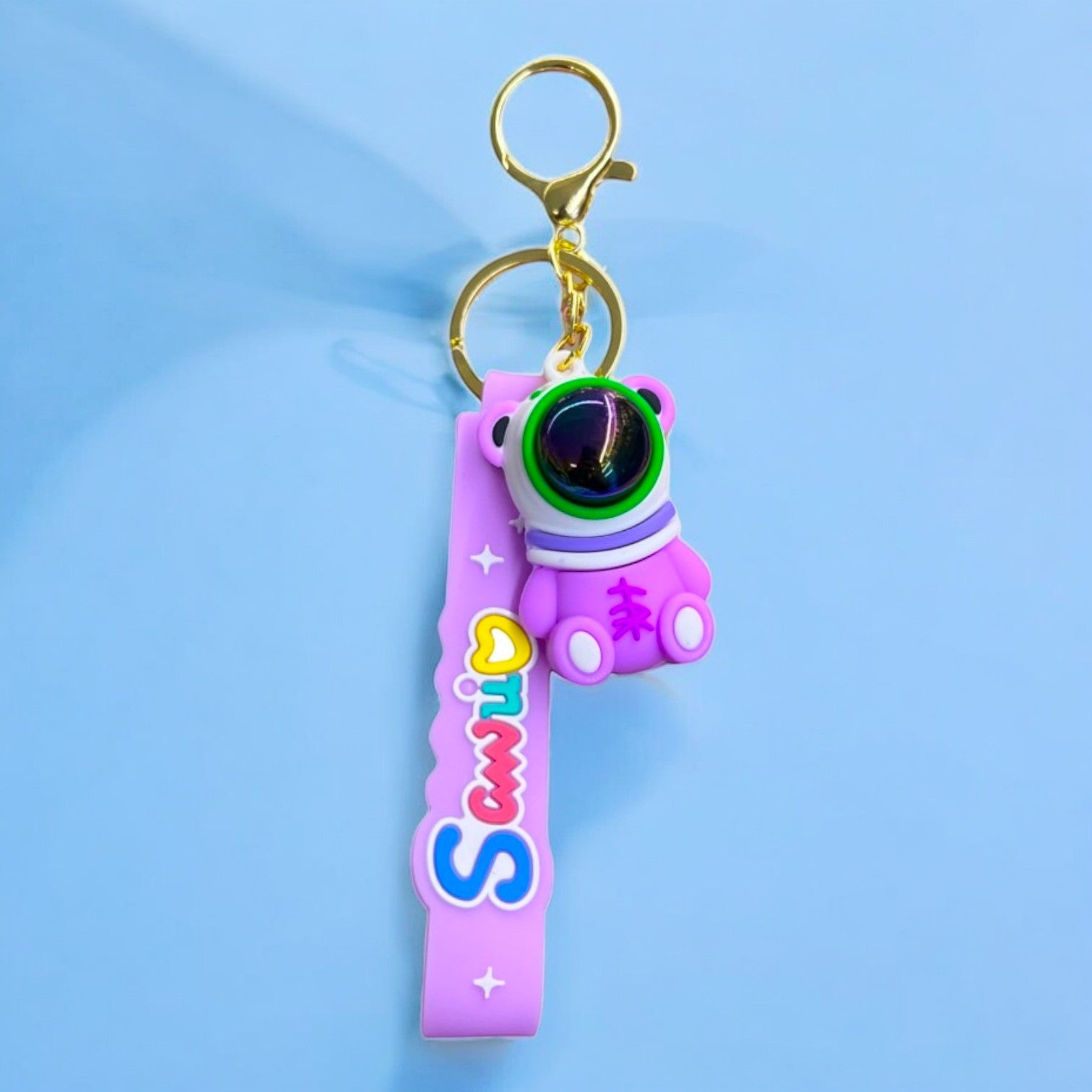 LLAVERO GOMA OSO ASTRONAUTA