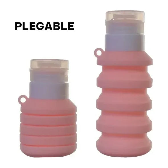 ATOMIZADOR PLASTICO BOTELLA 3IN-1B — SKU 3IN-1B — Vistas reales del frasco plegado y desplegado