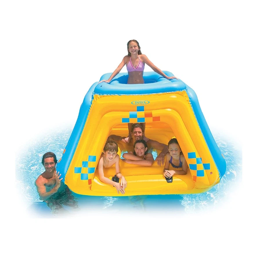 INTEX FLOTADOR INT-58829 — SKU INT-58829 — Uso real de la fortaleza inflable