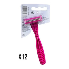 MAQUINA AFEITAR OPTIMUS ROSA 3H — SKU PLT3P — Vista frontal