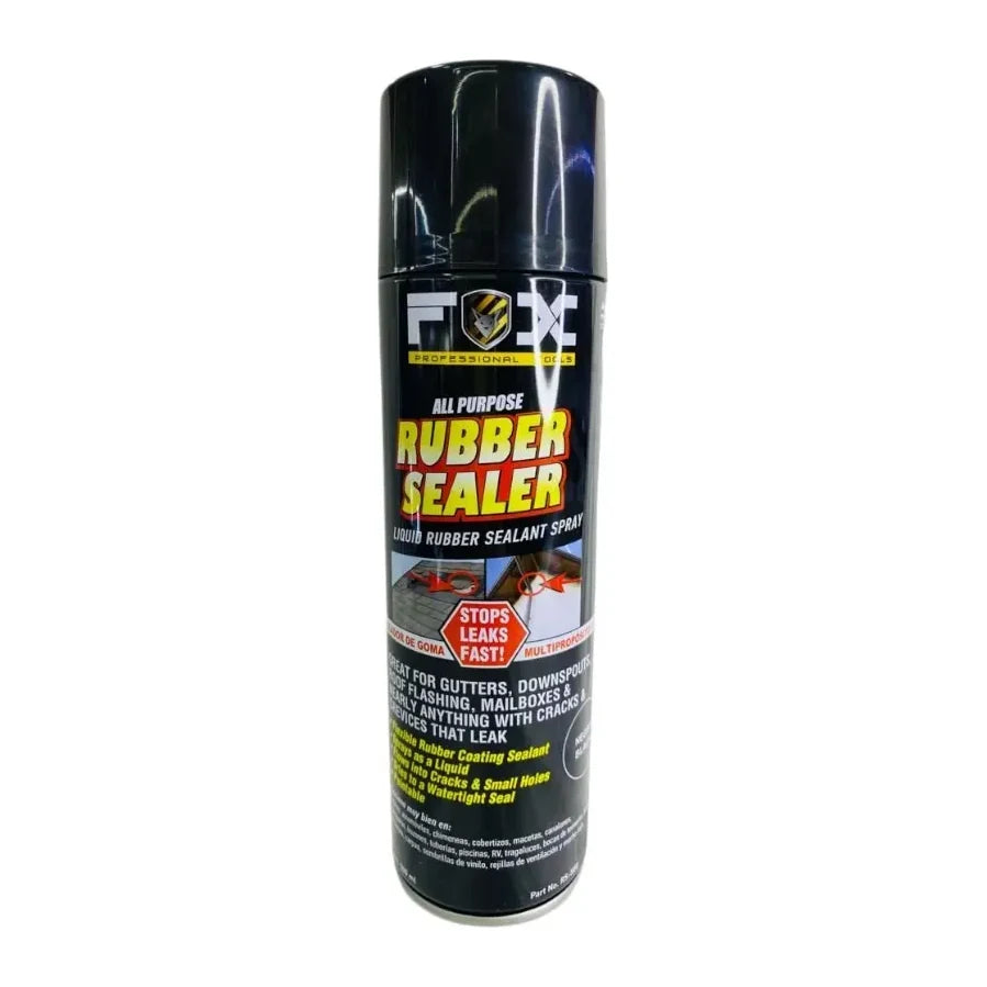 Aerosol sellador de grietas RS-500-BLK-ES-M, vista frontal del envase