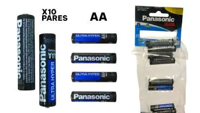 PILA PANASONIC AA TIRA X 10 PARES *80 — SKU AAUM3-SHTE