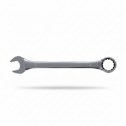 Llave de combinación Aleko.com.co de 32mm fabricada en acero resistente con acabado cromado brillante