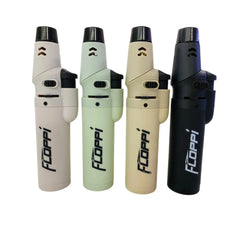 Soplete de gas Floppi FL-FM01 en cuatro colores: blanco, verde claro, beige y negro