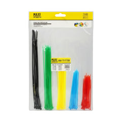 Paquetes de amarras plásticas multicolor en diferentes longitudes