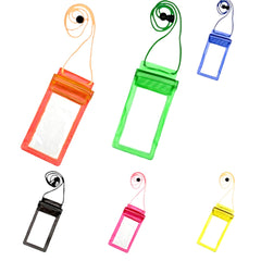 Bolsas para celular en varios colores con teléfono adentro