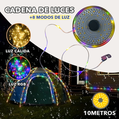 Gráfico de la luz de campamento FOX SKL0600 con carrete de guirnalda LED RGB