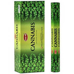 Caja HEM Cannabis Hexa de seis paquetes con 20 varitas cada uno, foto oficial del empaque.