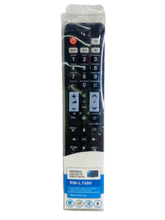 Guía impresa de combinaciones de teclas y marcas compatibles con el control RM-L1080.
