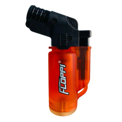 Detalle del encendedor soplete Floppi FL-FP16 naranja