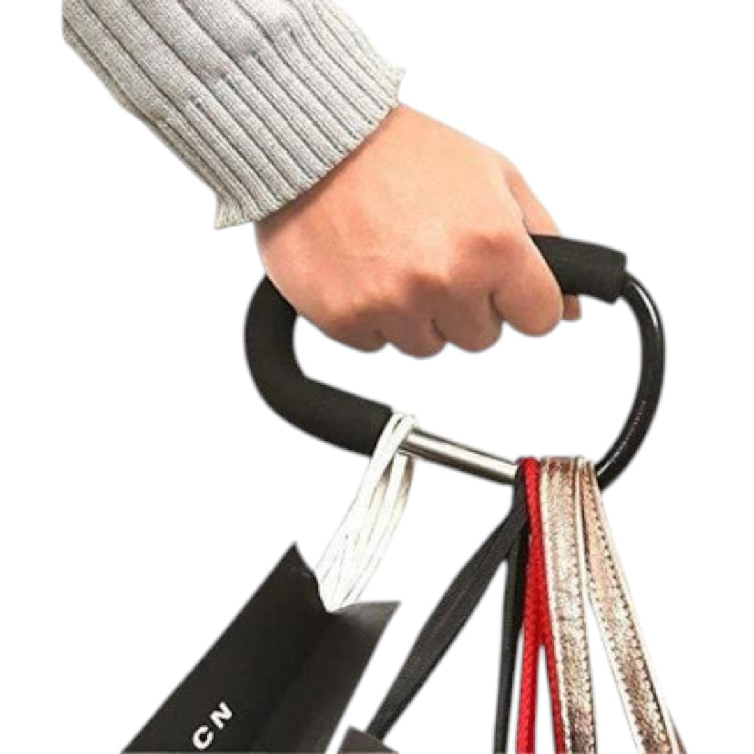 Gancho SG-6 con bolsas sujetas de sus asas.