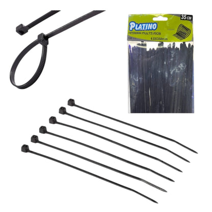 AMARRAS PLASTI NEGRA (4.8*350)