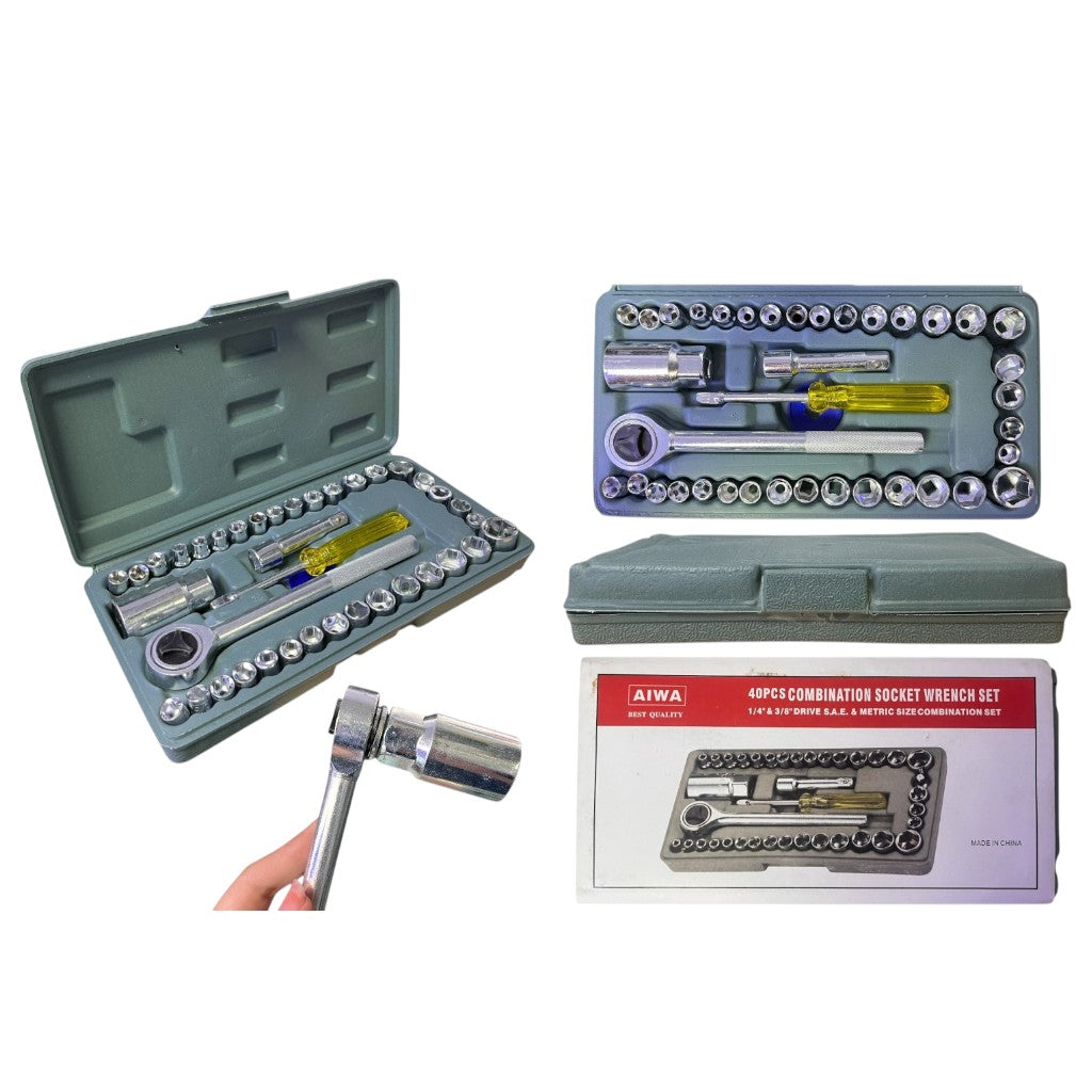 JUEGO DE RACHET USA 40PC