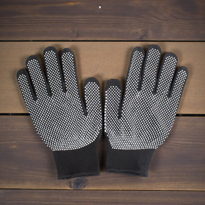 GUANTE NEGRO PUNTOS BLANCOS