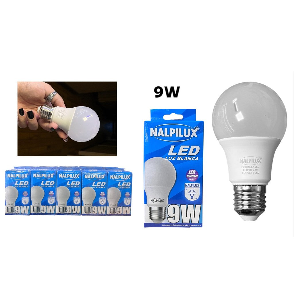 BOMBILLO RECARGABLE LED 9W