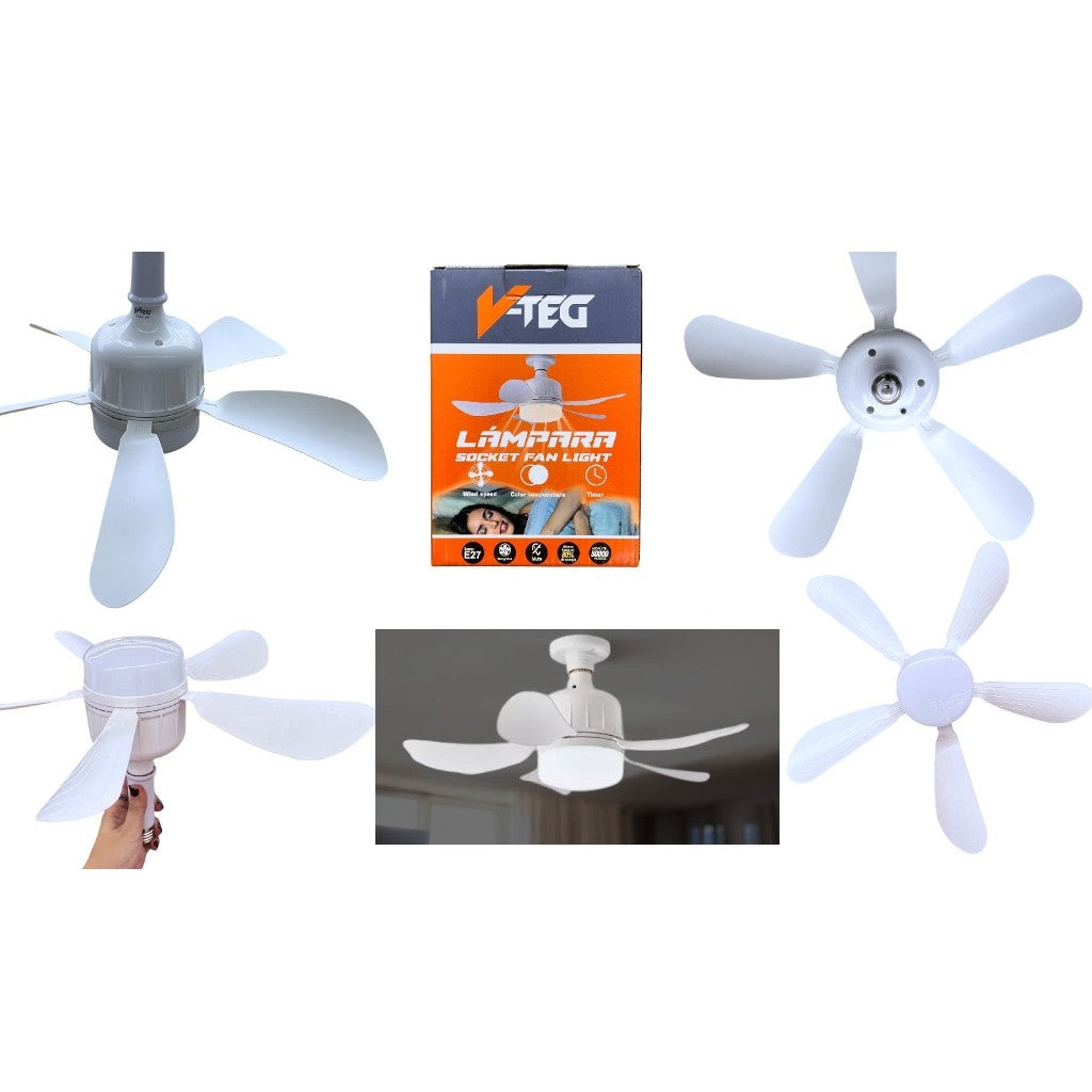 BOMBILLO LED 5 ASPAS ABANICO