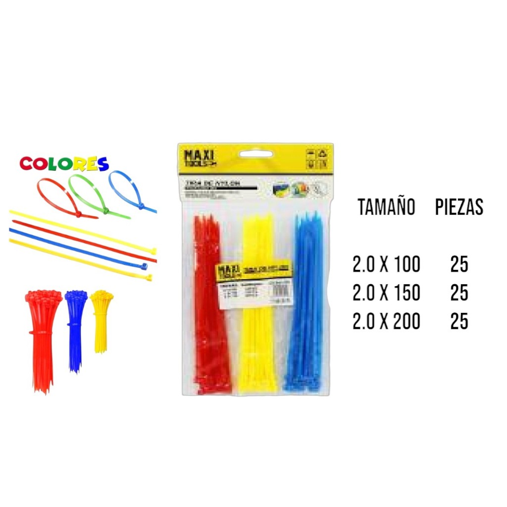 AMARRAS MULTICOLOR X3