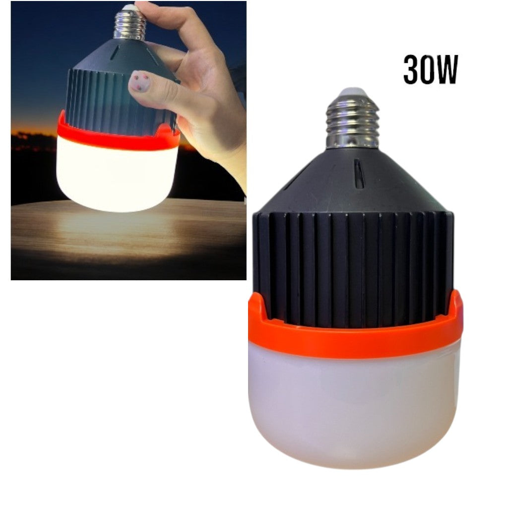 BOMBILLO CON SENSOR LUZ FRIA NEGRO