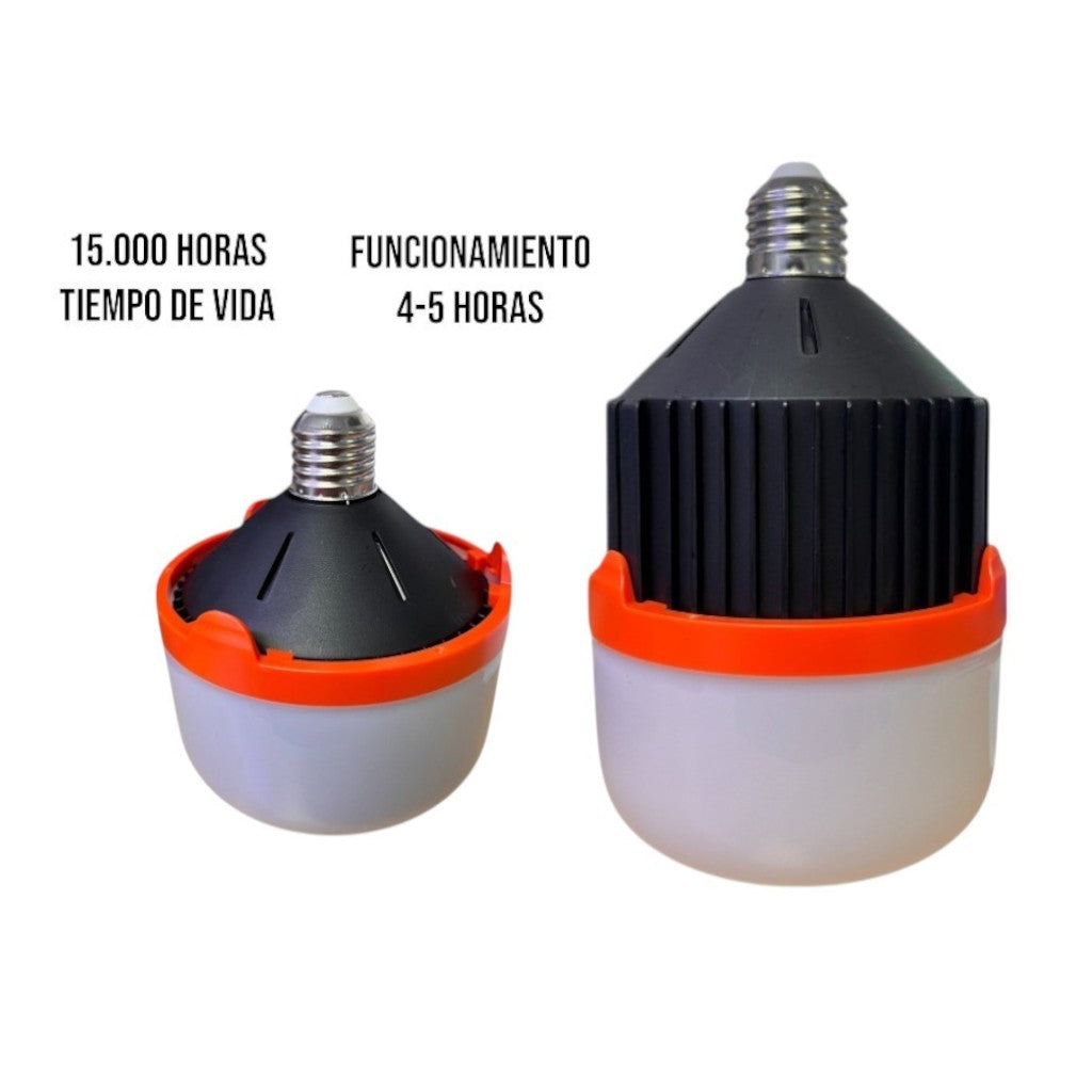 BOMBILLO CON SENSOR LUZ FRIA NEGRO