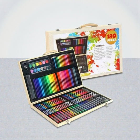 SET DE ARTE CUARELAS 180PCS