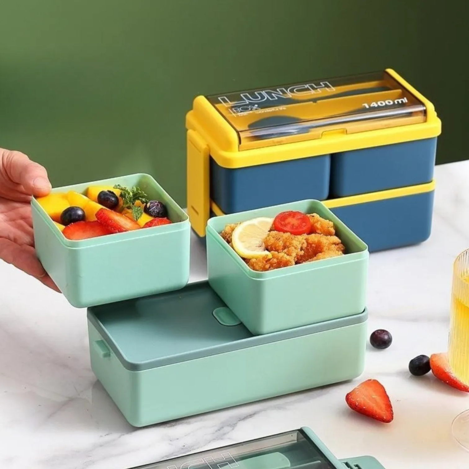 PORTA COMIDAS 3 COMPARTIMENTOS