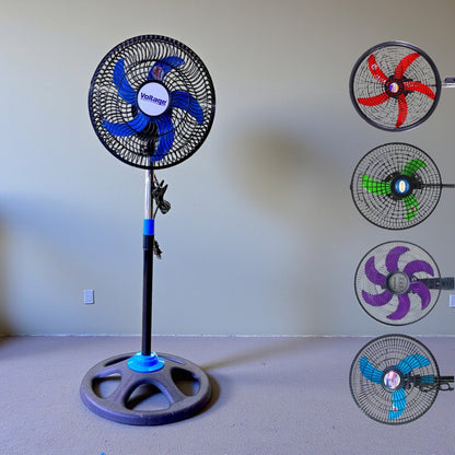 VENTILADOR 10" COLORES VOLTGE