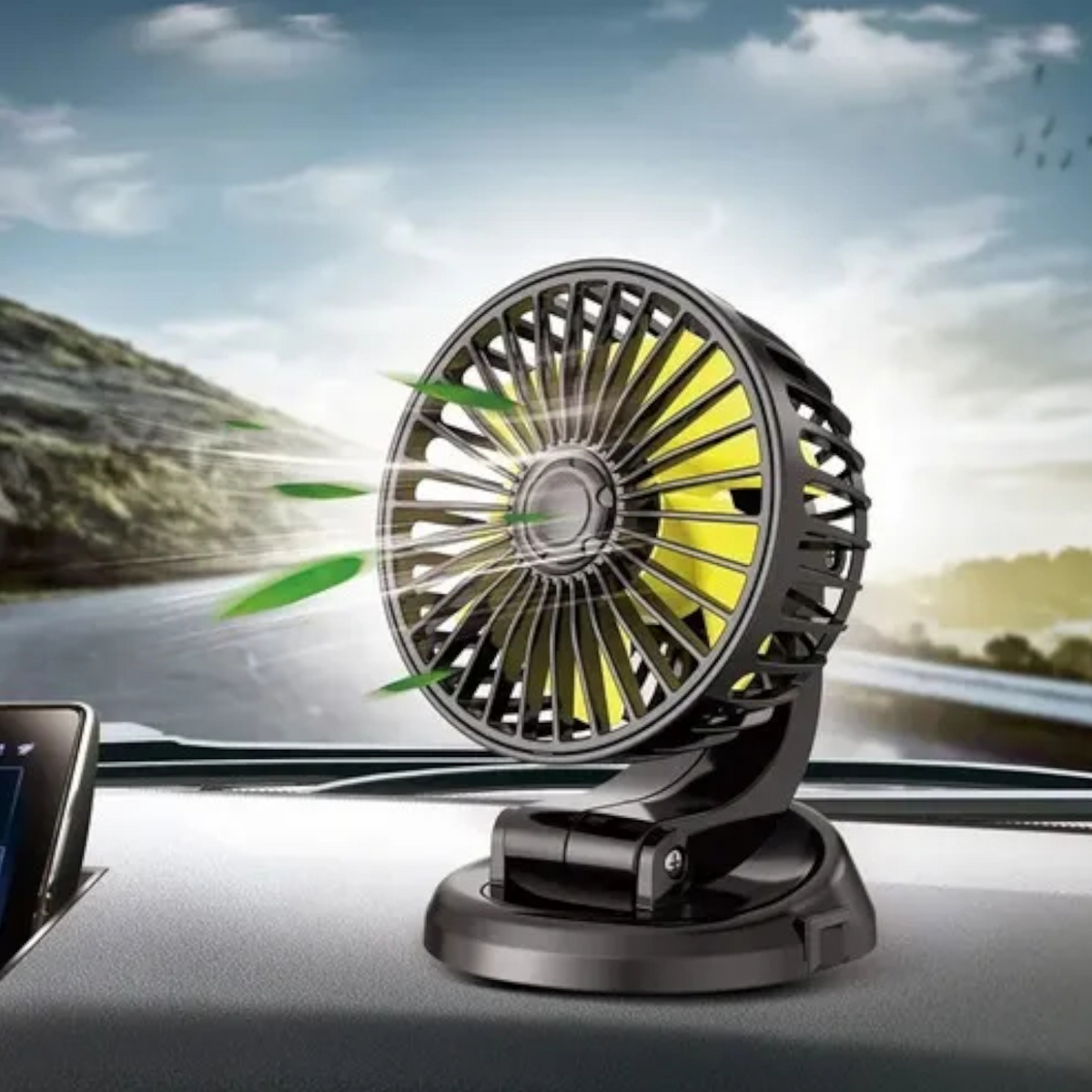 VENTILADOR DE CARRO PLASTICO