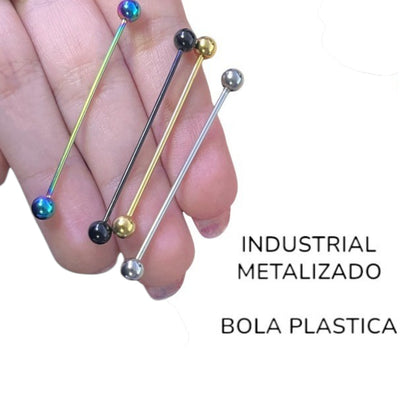 PIERCING INDUSTRIAL METAL Y COLORES