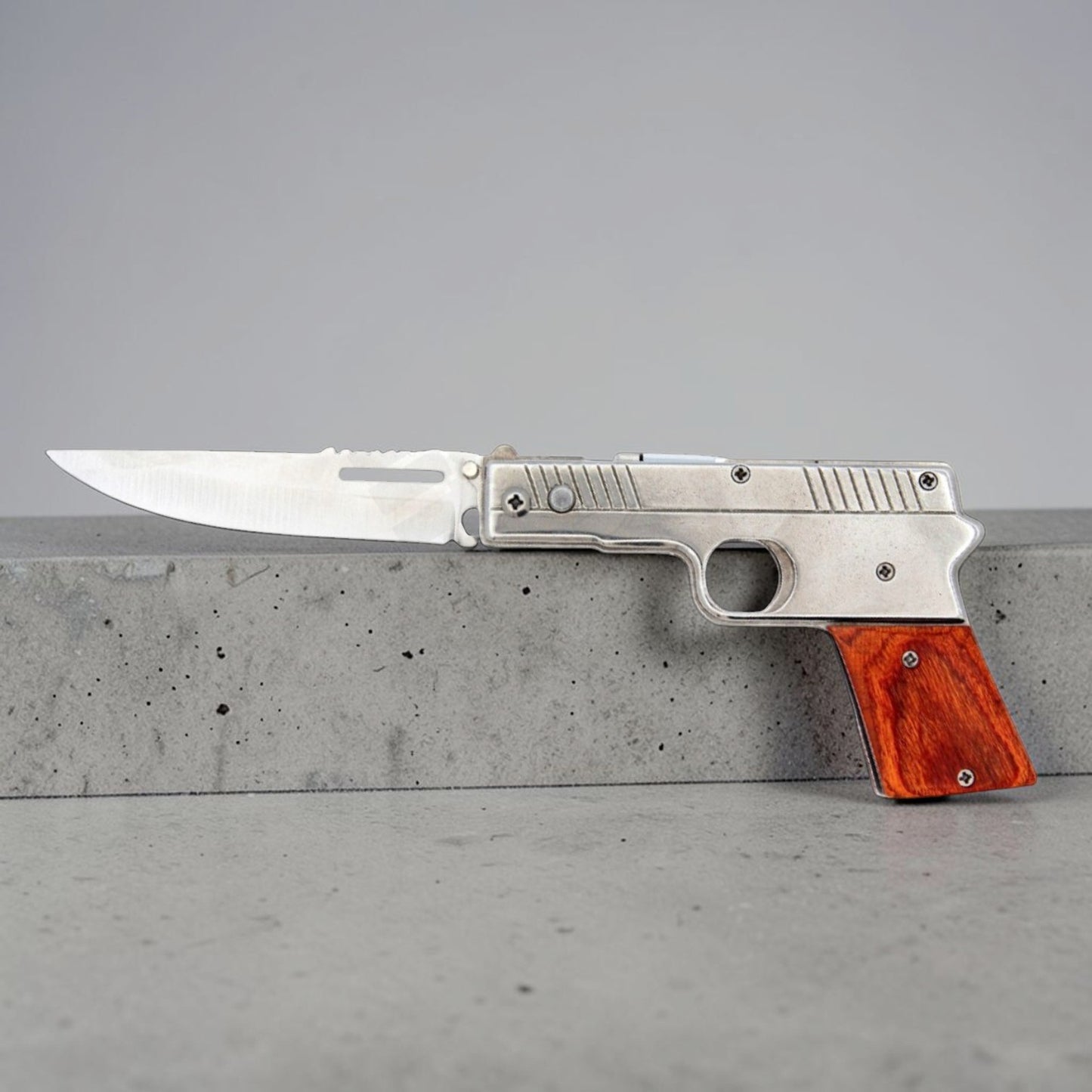 NAVAJA PISTOLA MADERA (K65)