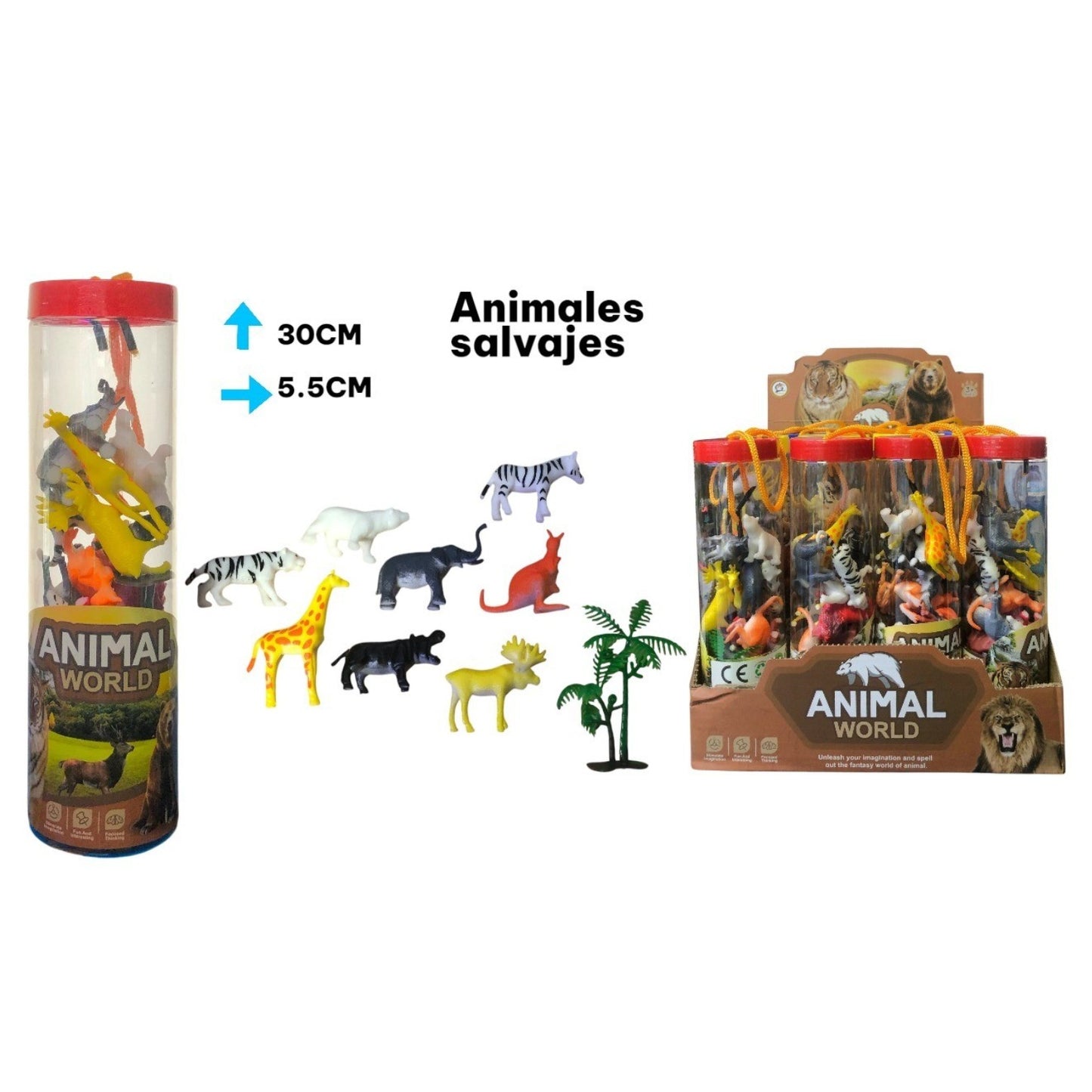 JUGUETE DE ANIMALES SALVAJES PVC (12)