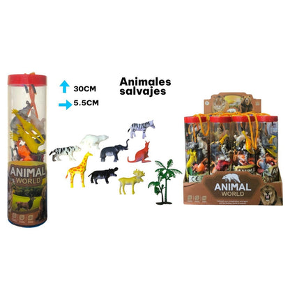 JUGUETE DE ANIMALES SALVAJES PVC (12)