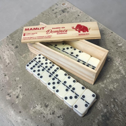 JUEGO DOMINO 10MM BLANCO MADERA