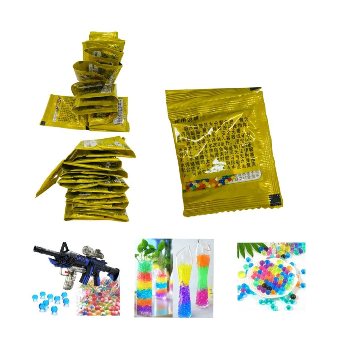PISTOLAS BOLAS DE HIDROGEL (500)